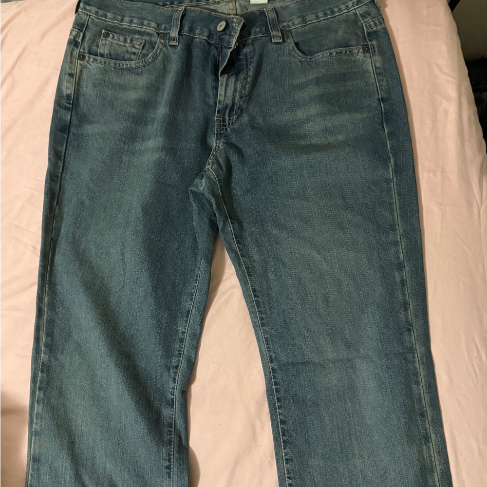 Vintage 2000s Old Navy women’s Straight Jeans in green